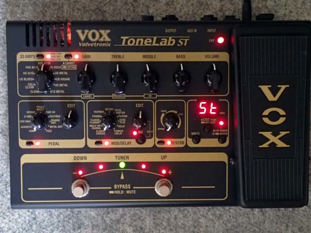 VOX ToneLab ST 真空管搭載 ギターエフェクター VOX エレキギター用 マルチエフェクター ToneLab ST 真空管搭載 動作