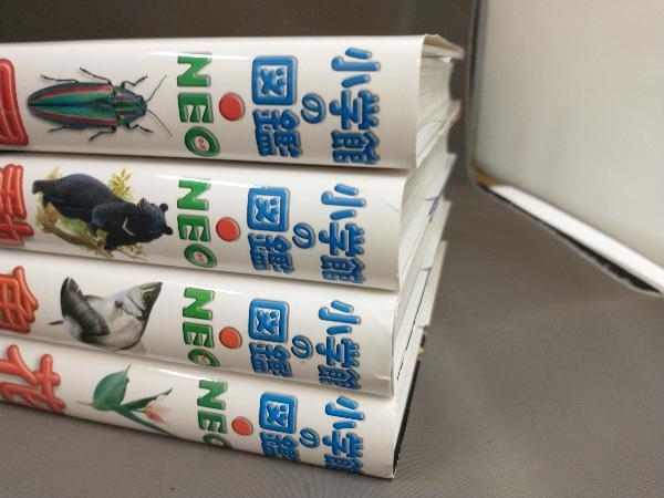 全てDVD付属】 小学館の図鑑 NEO 4冊セット 花 新版 昆虫 動物 魚 