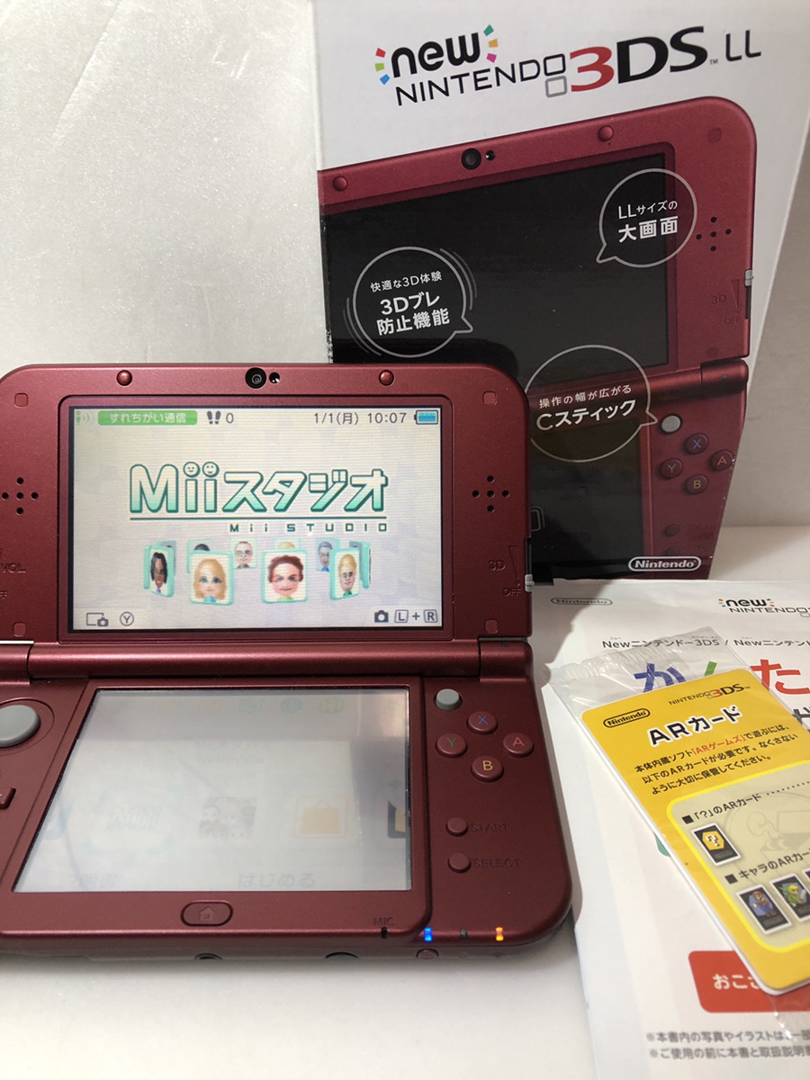 正規品，セール 1円 newニンテンドー3DSLL 本体 メタリックレッド(ニンテンドー3DS LL本体)｜売買されたオークション情報、yahooの商品情報をアーカイブ公開 - オークファン ニンテンドー3DS LL本体