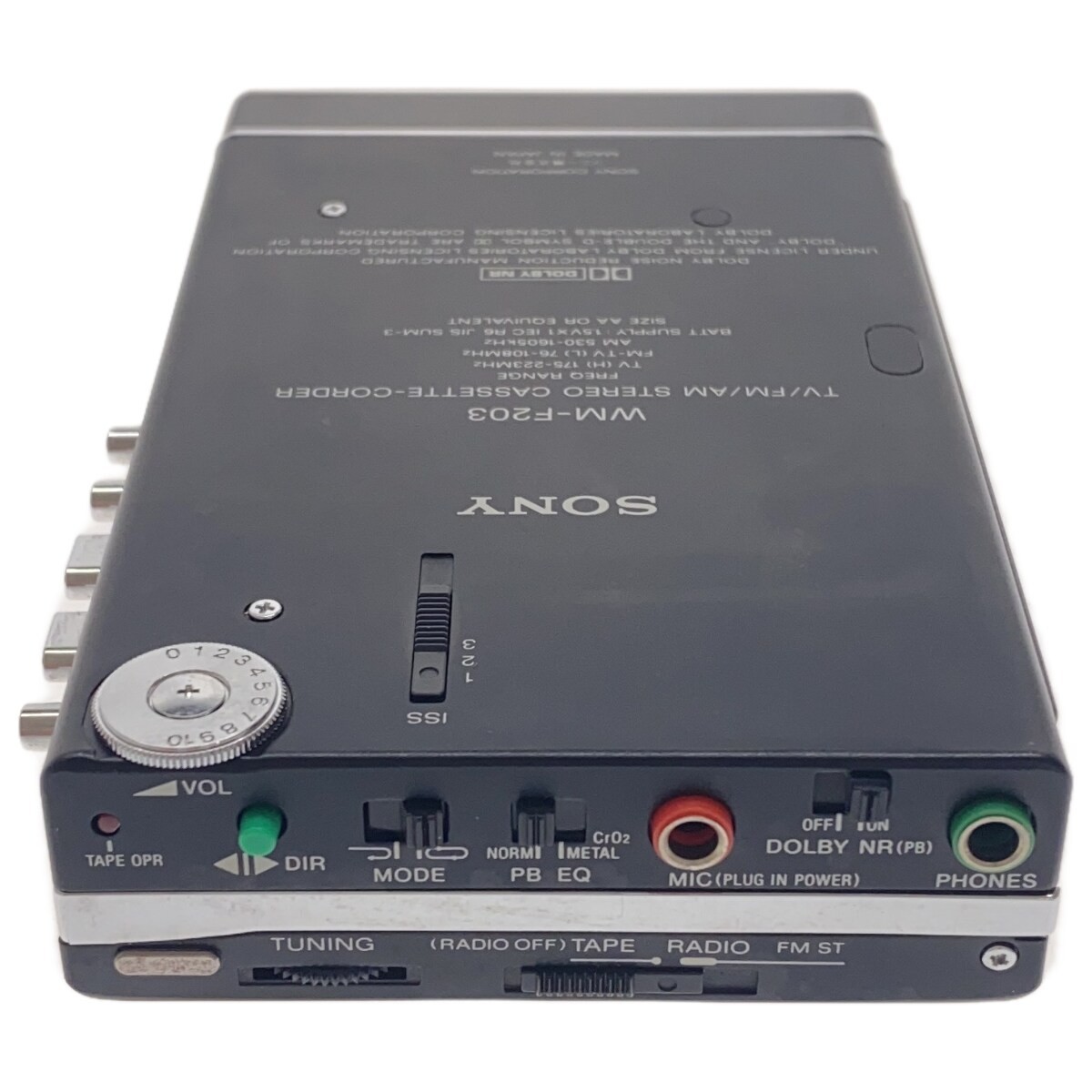 美品 訳あり】ソニー ウォークマン WM-F203 ブラック SONY RECORDING