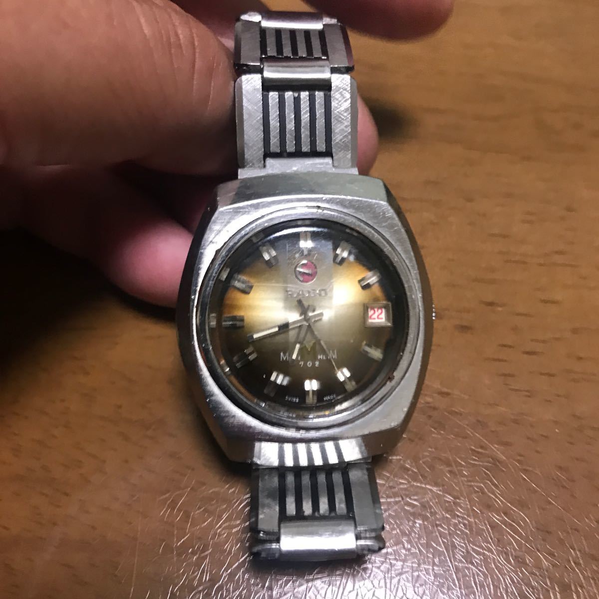 ラドー　マンハイム　自動巻き　70年代　動作品　難あり　ジャンク扱い