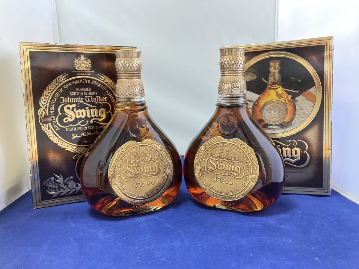 ☆古酒☆未開栓☆ 2本セット Johnnie Walker Swing ジョニーウォーカー