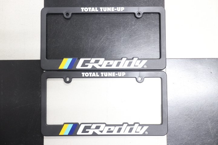 GReddy グレッディ USA ライセンスフレーム ナンバーフレーム ２枚セット Formula Drift D-1 ドリフト 北米 USDM TRUST トラスト　