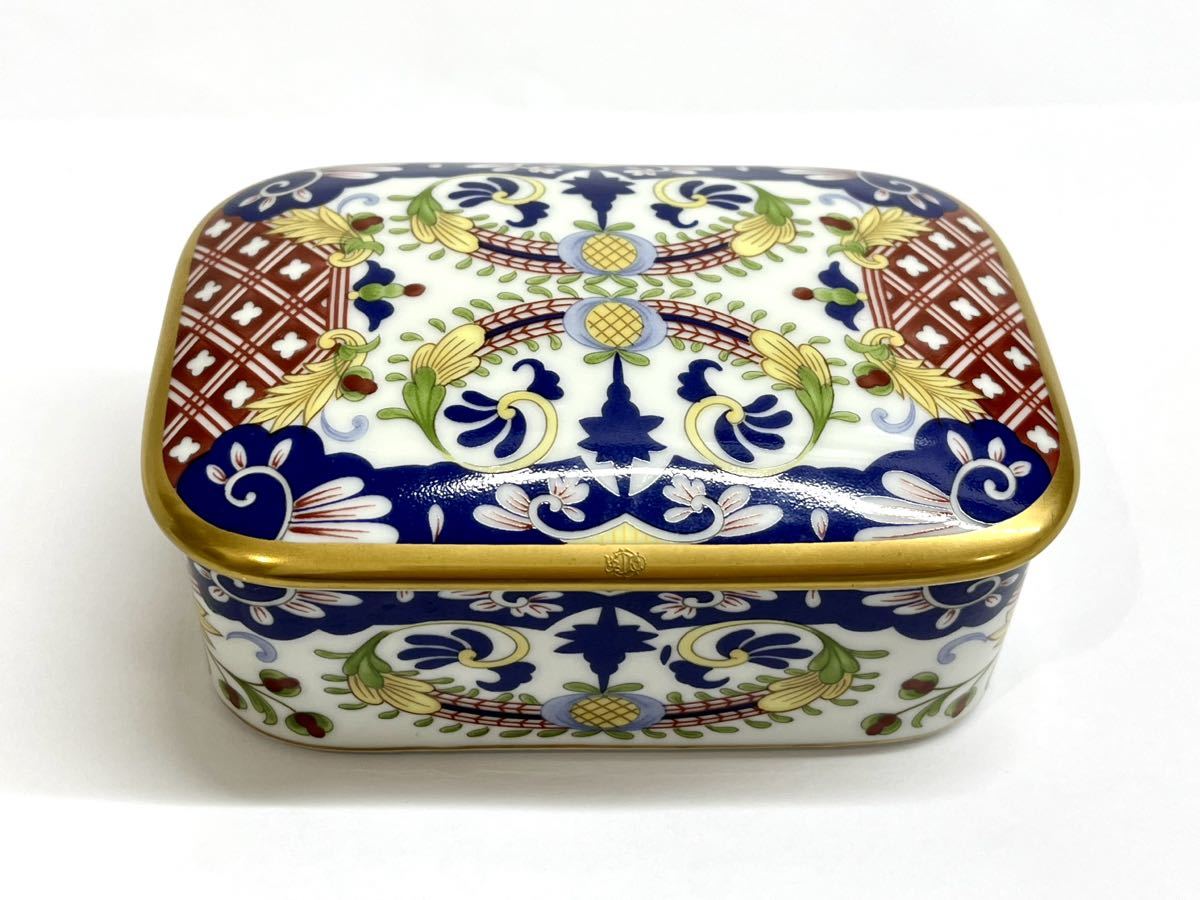 ▲美品【Christian Dior クリスチャンディオール】ディオール・小物入れ・陶器製・アンティーク・蓋付き・1789・金彩