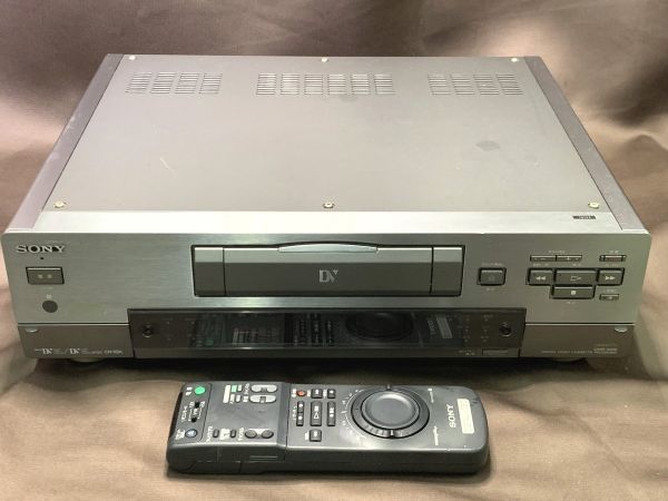 11-106-120 SONY ソニー デジタルビデオカセットレコーダー MODEL DHR-1000 DV mini DV ビデオデッキ 音出しOK リモコン不良 SONY ソニー miniDVカセットテープ MODEL ビデオカメラ 対応メディアMiniDV の通販