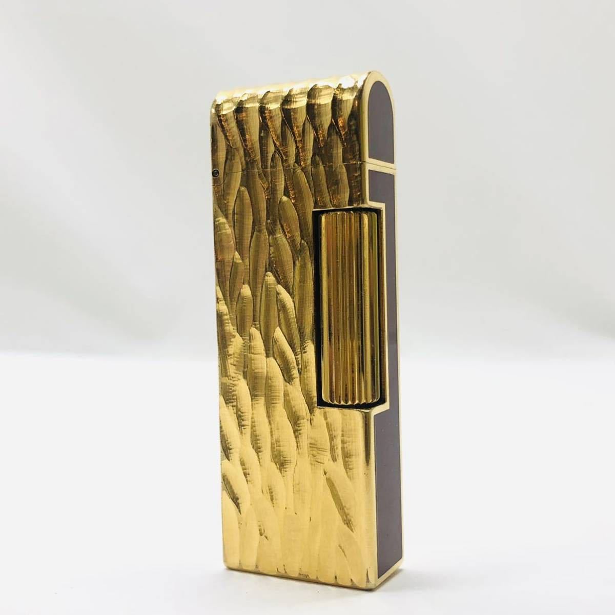 ■【1円〜】dunhill ダンヒル★ガスライター ★ゴールド/金★ローラー式 ★高級★喫煙具★喫煙グッズ★男女兼用★着火未確認★DC0