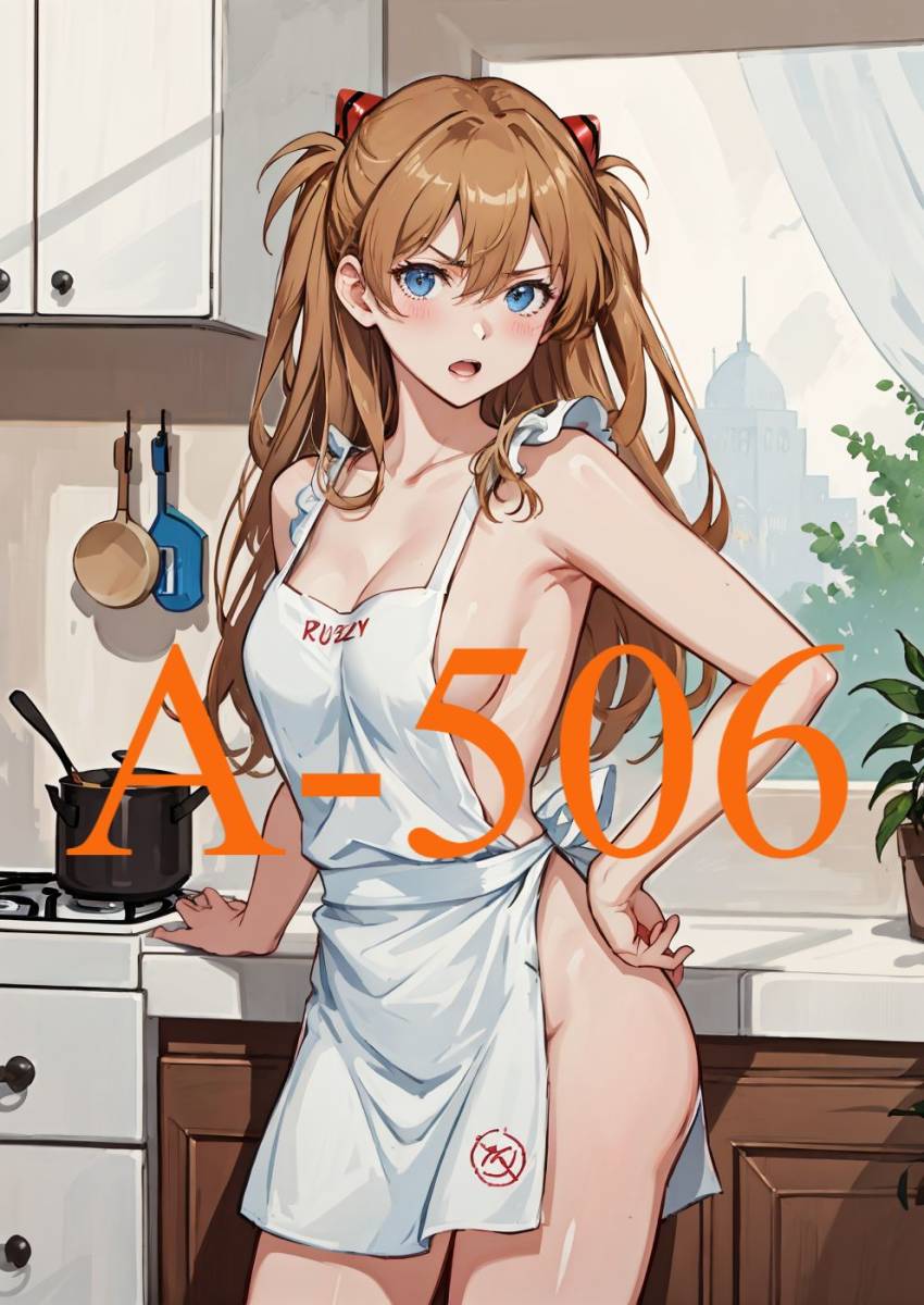 A-506 【高品質♪ A4ポスター】 新世紀エヴァンゲリオン 惣流 アスカ ラングレー ポスター イラスト セクシー 同人 アート 美少女 綺麗