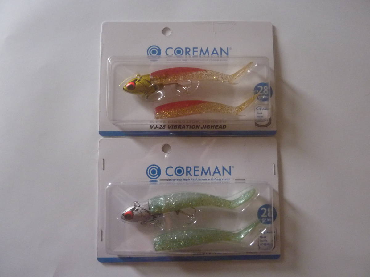 コアマンVJ28 ゴールドヘッド/アカキン・シルバーヘッド/沖堤イワシ　2個セット　新品未使用　ネコポス送料230円