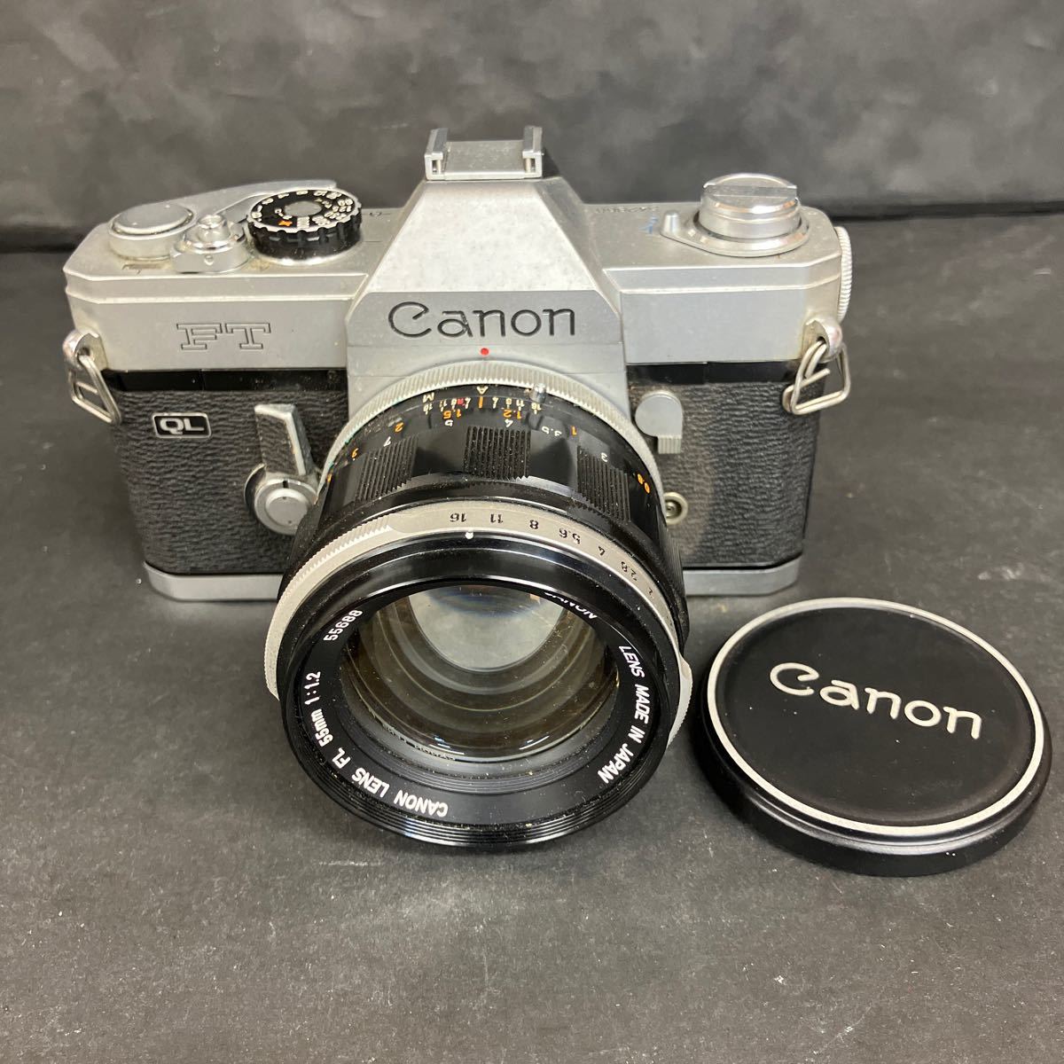 Z1052 貴重 レア CANON キャノン LENS FL 55mm 1:1.2 一眼レフ
