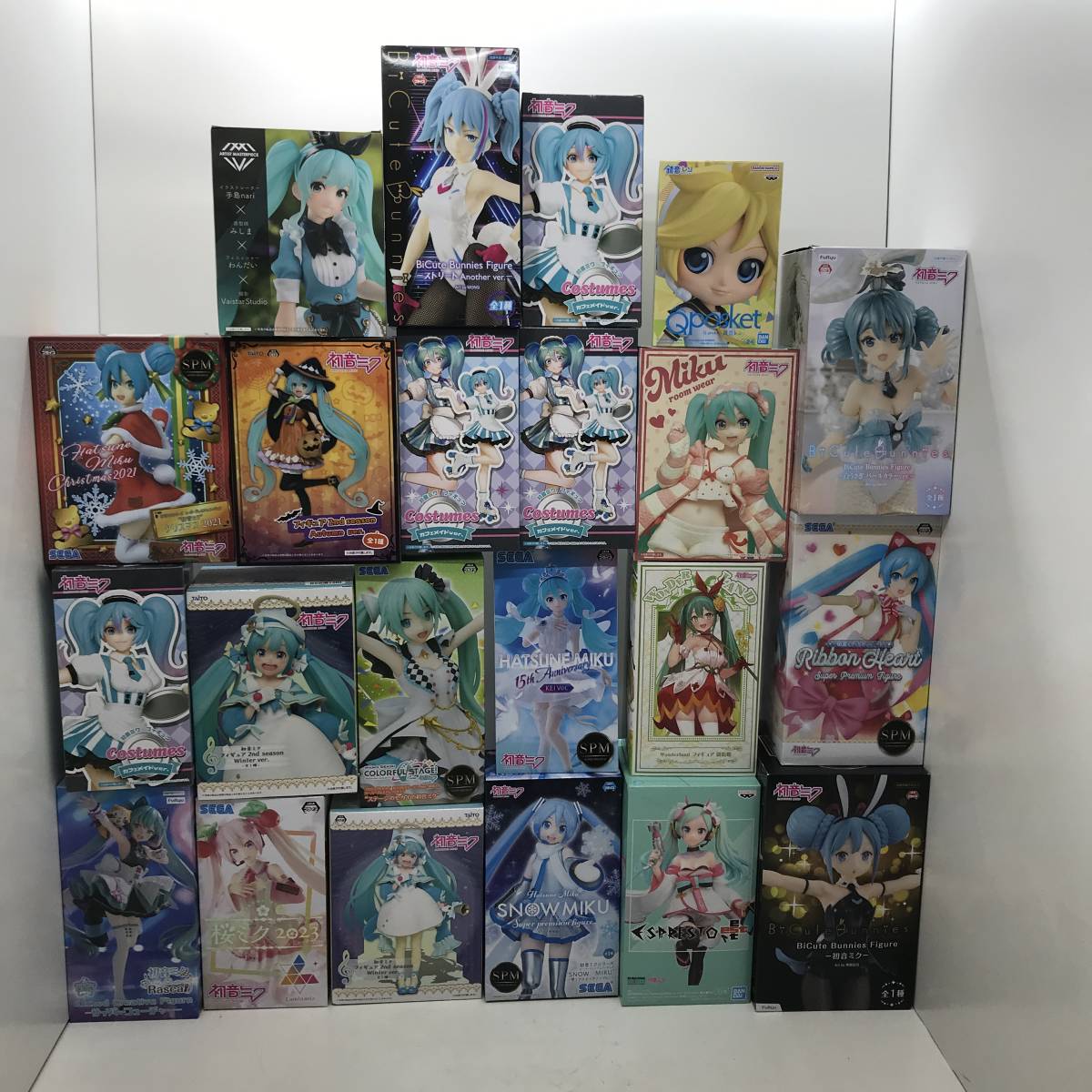 【新品】初音ミク フィギュア プライズ まとめ売り 1円～】初音ミク プライズ フィギュア まとめ売り 美少女 コスプレ 桜