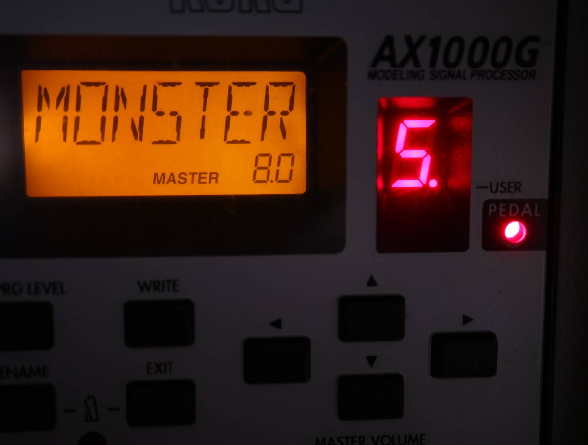 動作OK】KORG AX1000G マルチエフェクター 保護フィルムまま 金属 KORG