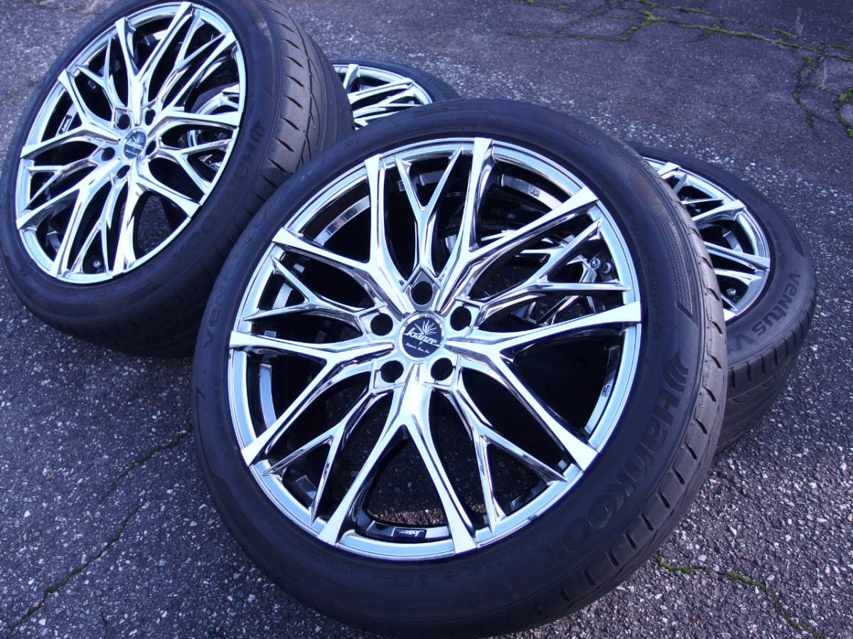 大人気高級ホイール WEDS Kranze ウェッズクレンツェウィーバル100エボ 245/45R20インチ 5H 114.3 8.5J +40 ハリアーCX5レクサスNXUXRAV4