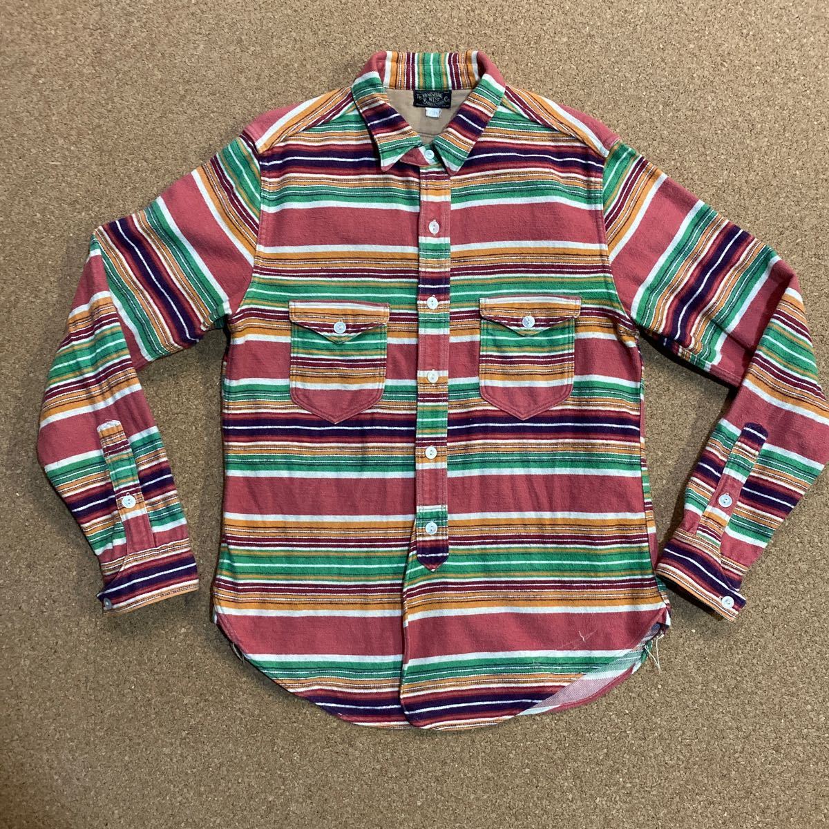 FREEWHEELERS/ペインテッド デザートシャツ(16) ボーダー ネルシャツ(検 ダブルダイアモンド マッコイ ジョーマッコイ werahouse