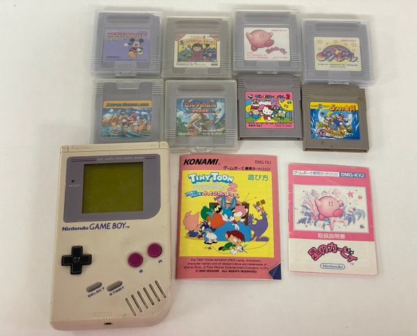 I315-K22-5389 Nintendo 任天堂 GAME BOY TM ゲームボーイ まとめ DGM-01 本体×1台 カセット×8点 ゼルダの伝説 星のカービィ 他 通電OK⑤