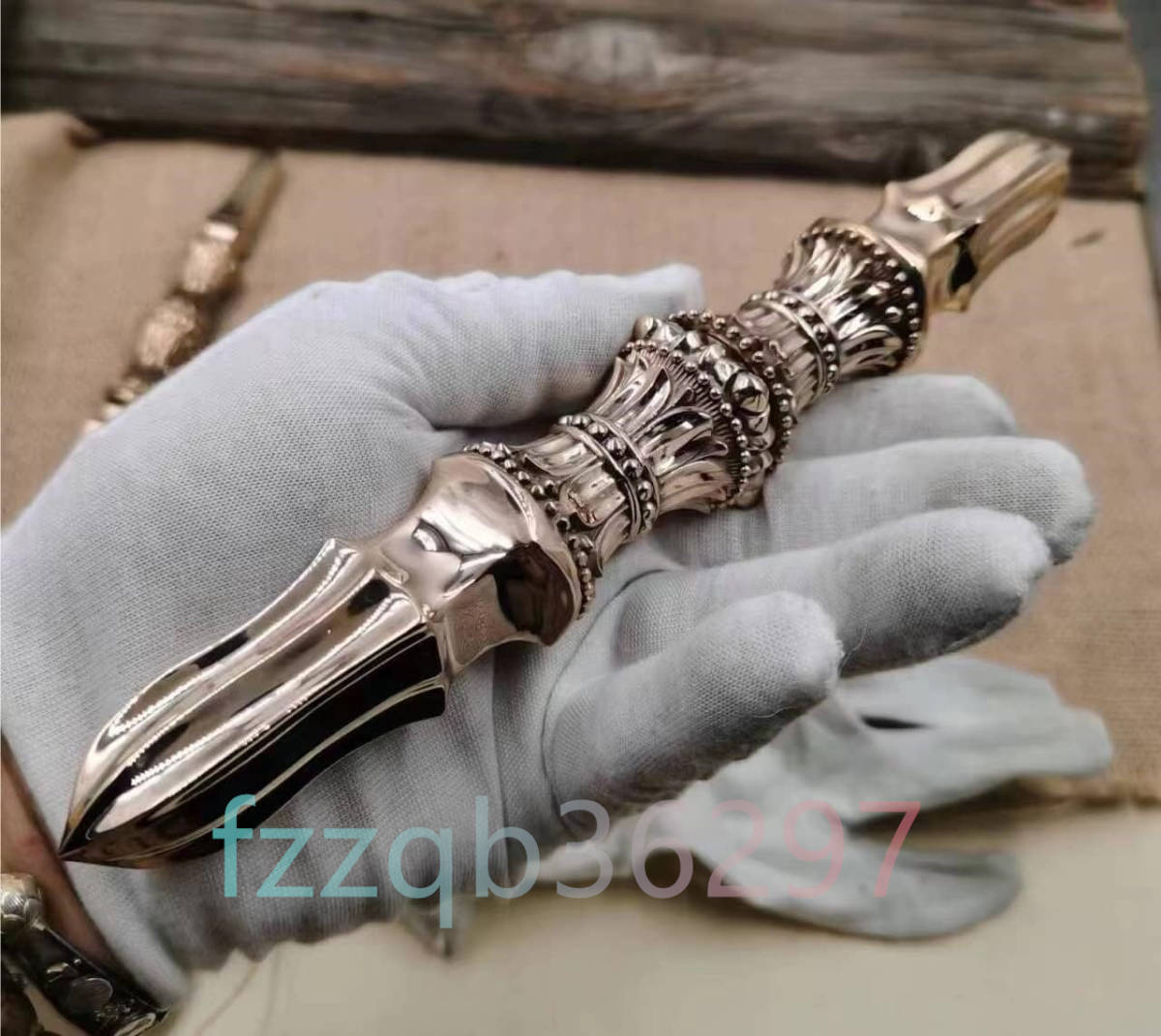 密教法具 寺院用仏具 独鈷杵 不動明王独鈷杵 金剛杵 内部蔵不動明王 
