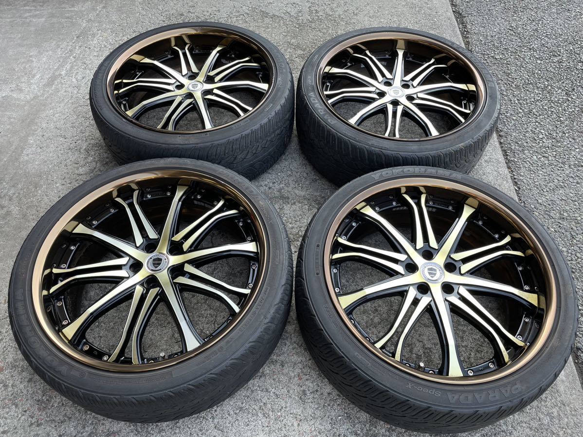 WORK シュバートSC6 22インチ 9.5J+35 9.5J+25 ブロンズリム クリア 