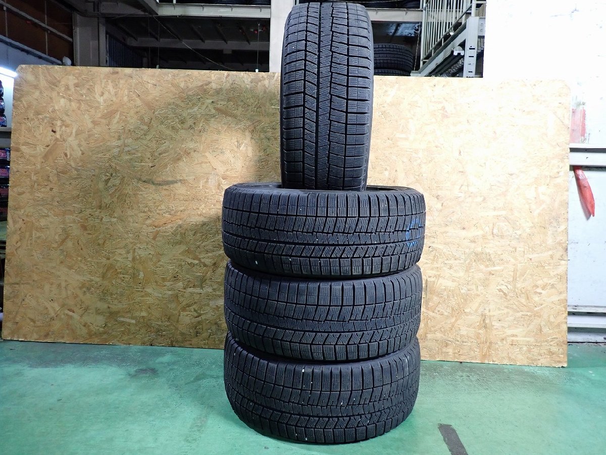 GM1088【送料無料245/50R18】4本 2022年製 ダンロップ ウィンターマックス 03 WM03 中古スタッドレス フーガ等に 《即決》