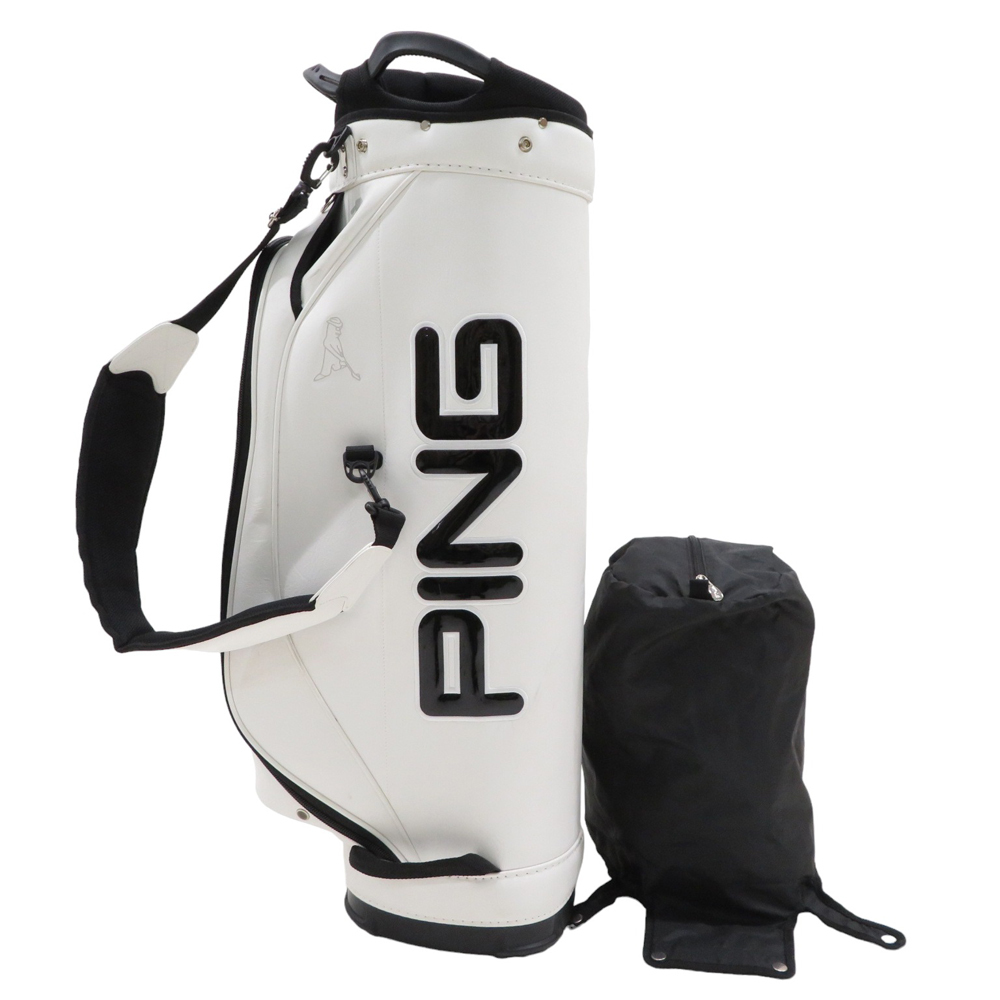 【１円】PING ピン CB-P212 カートキャディバッグ ホワイト系 9型 [240101062508]
