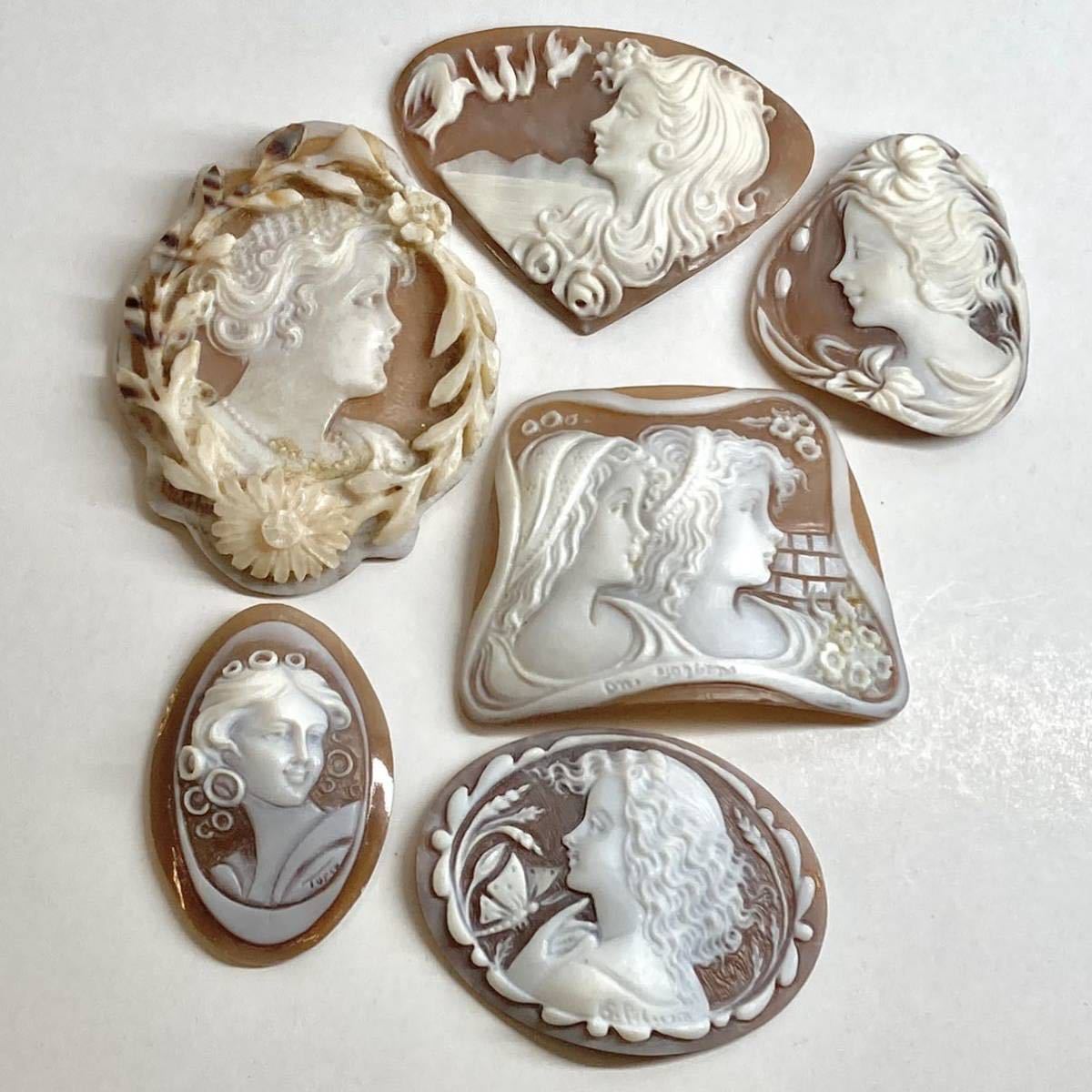 Hans-Peter Muller作 ストーンカメオ 最高級ブラックメノウ ☆秀作