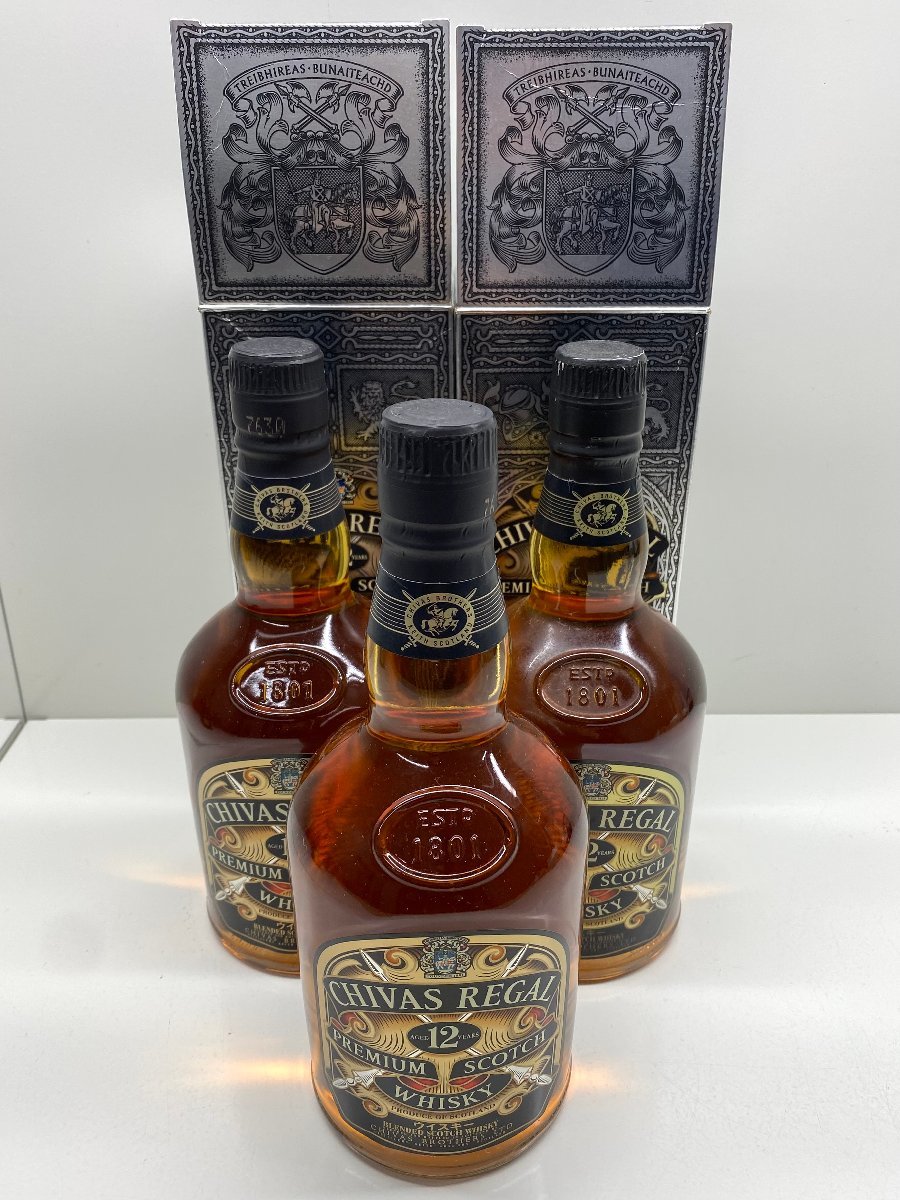 未開栓 ウイスキー 未開栓 3本まとめ CHIVAS REGAL 12 PREMIUM SCOTCH