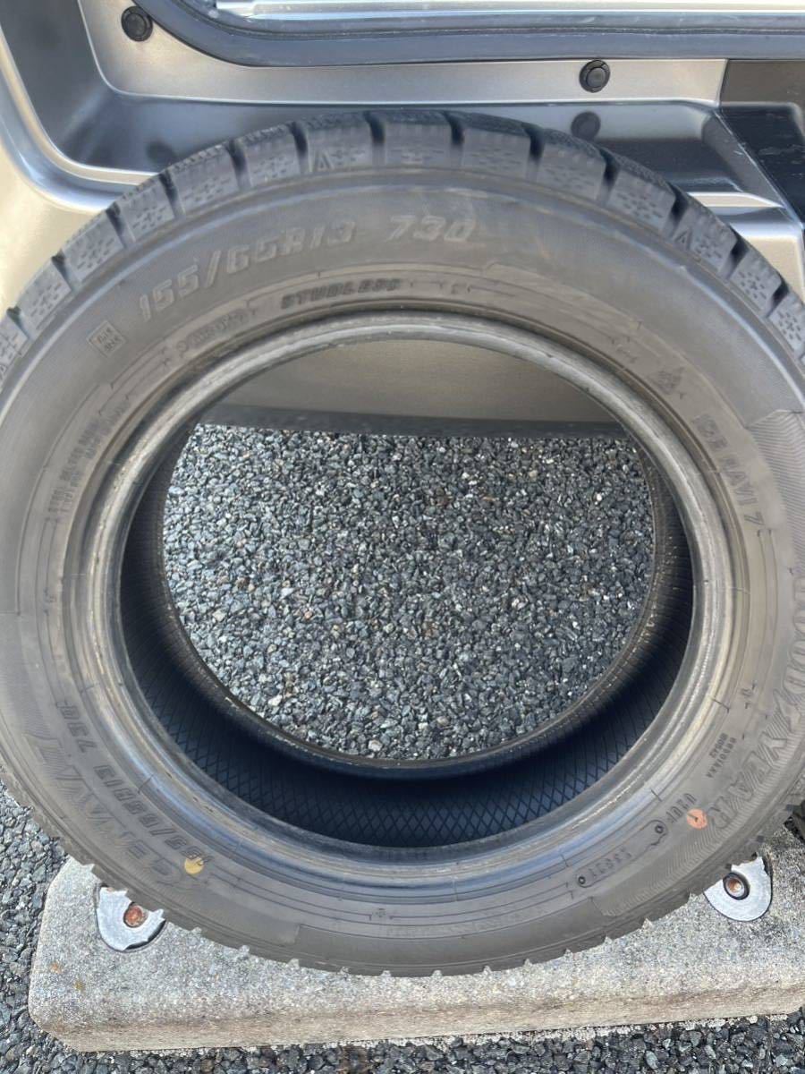 155/65r/13 スタッドレス　グッドイヤー　　２１年