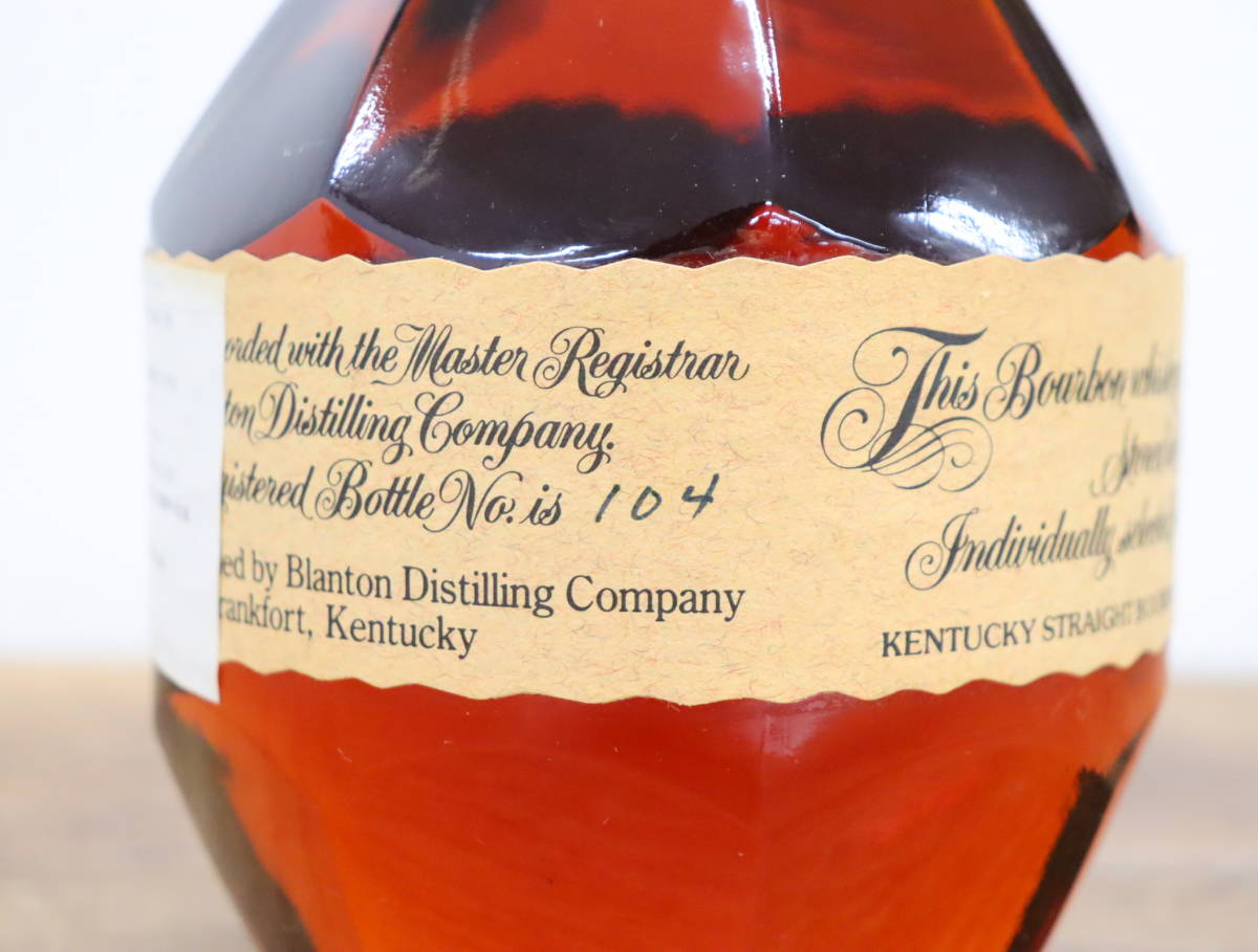 未開栓 Blanton's/ブラントン シングルバレル 2001年 バーボン