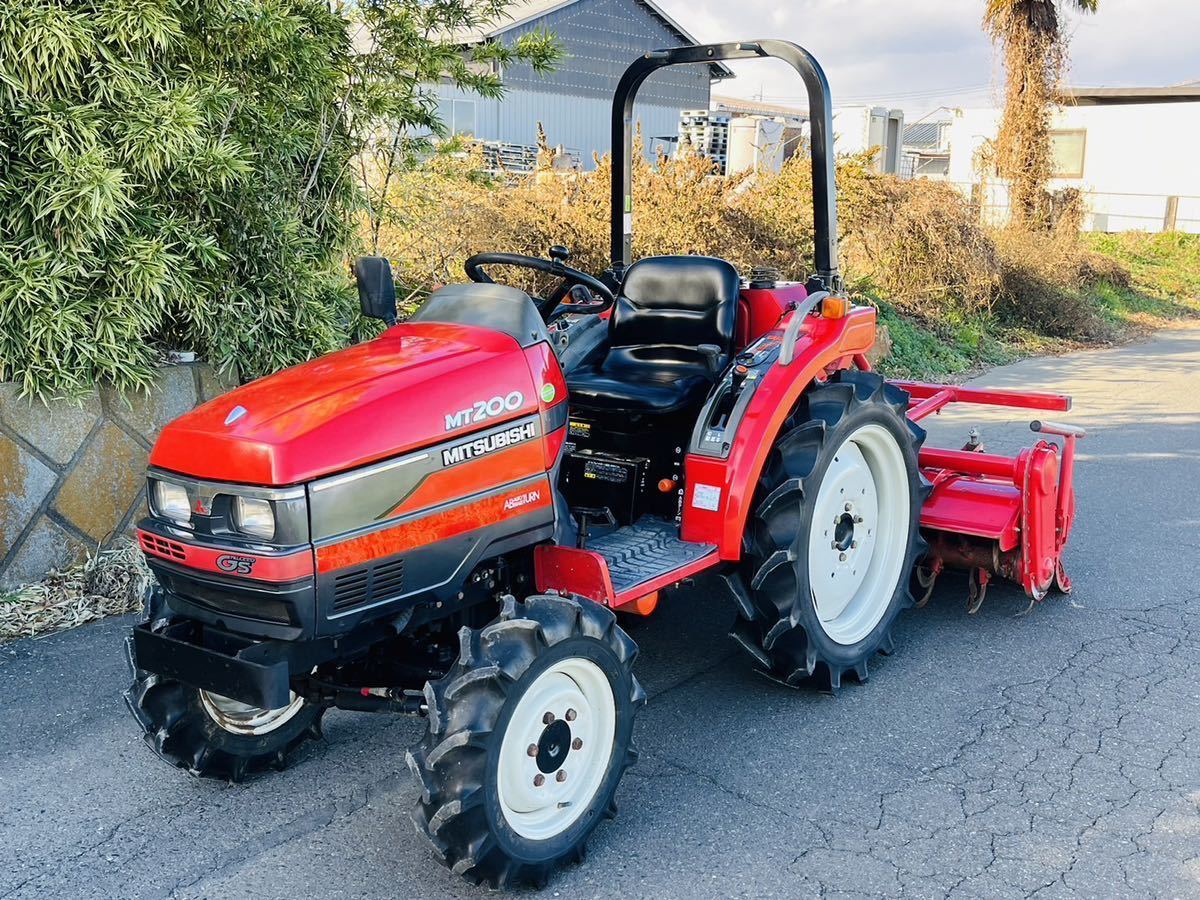 三菱トラクターMT200 ディーゼル 20馬力 387時間 4WD パワステ 逆転 