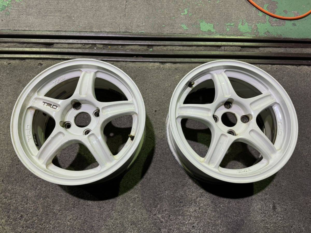 TRD TF3 15インチ 7J 48 PCD100 レビン トレノ AE92 AE111 ヴィッツ カローラ等 TRDホイール