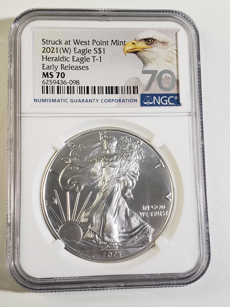 アメリカ MS70 0 NGC シルバーイーグル 銀貨 PCGS Eagle 1ドル