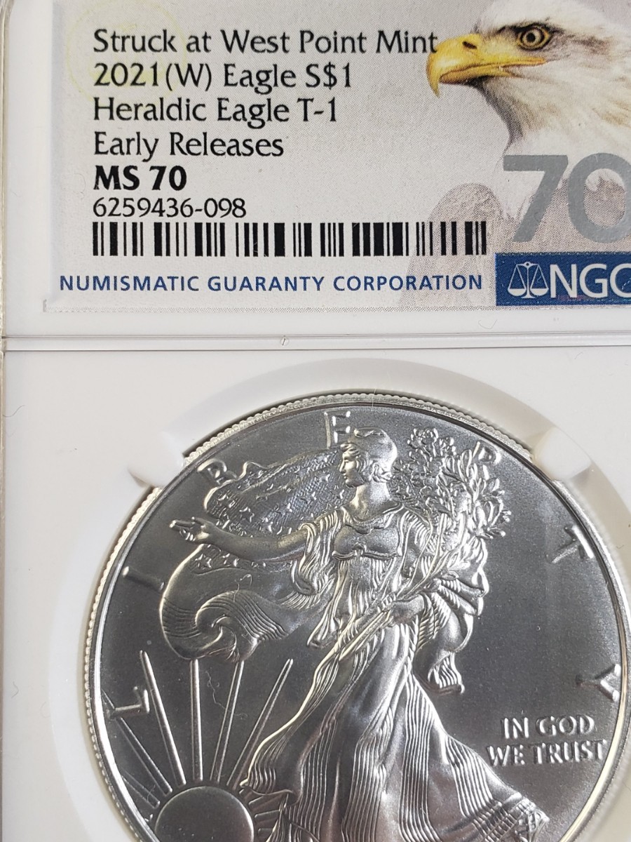 銀貨 NGC イーグル シルバー MS70 2021 【公式通販】