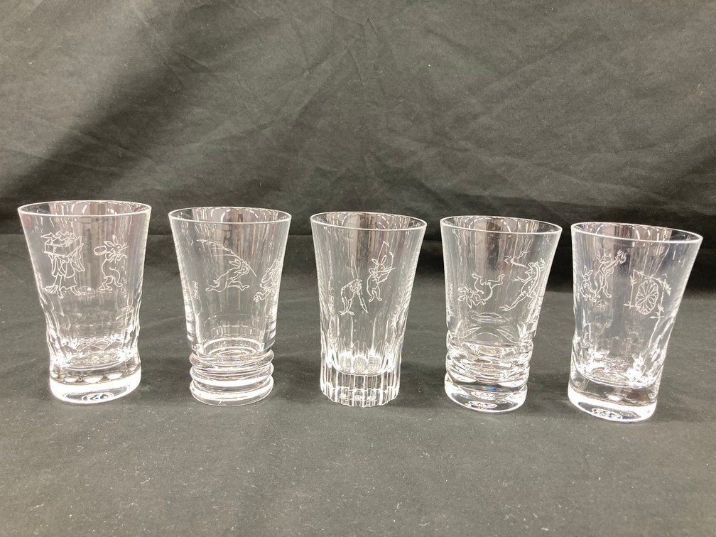 セール，新作登場 Baccarat バカラ 鳥獣戯画 グラス 箱あり BKBA7013(バカラ)｜売買されたオークション情報、yahooの商品情報をアーカイブ公開 - オークファン バカラ