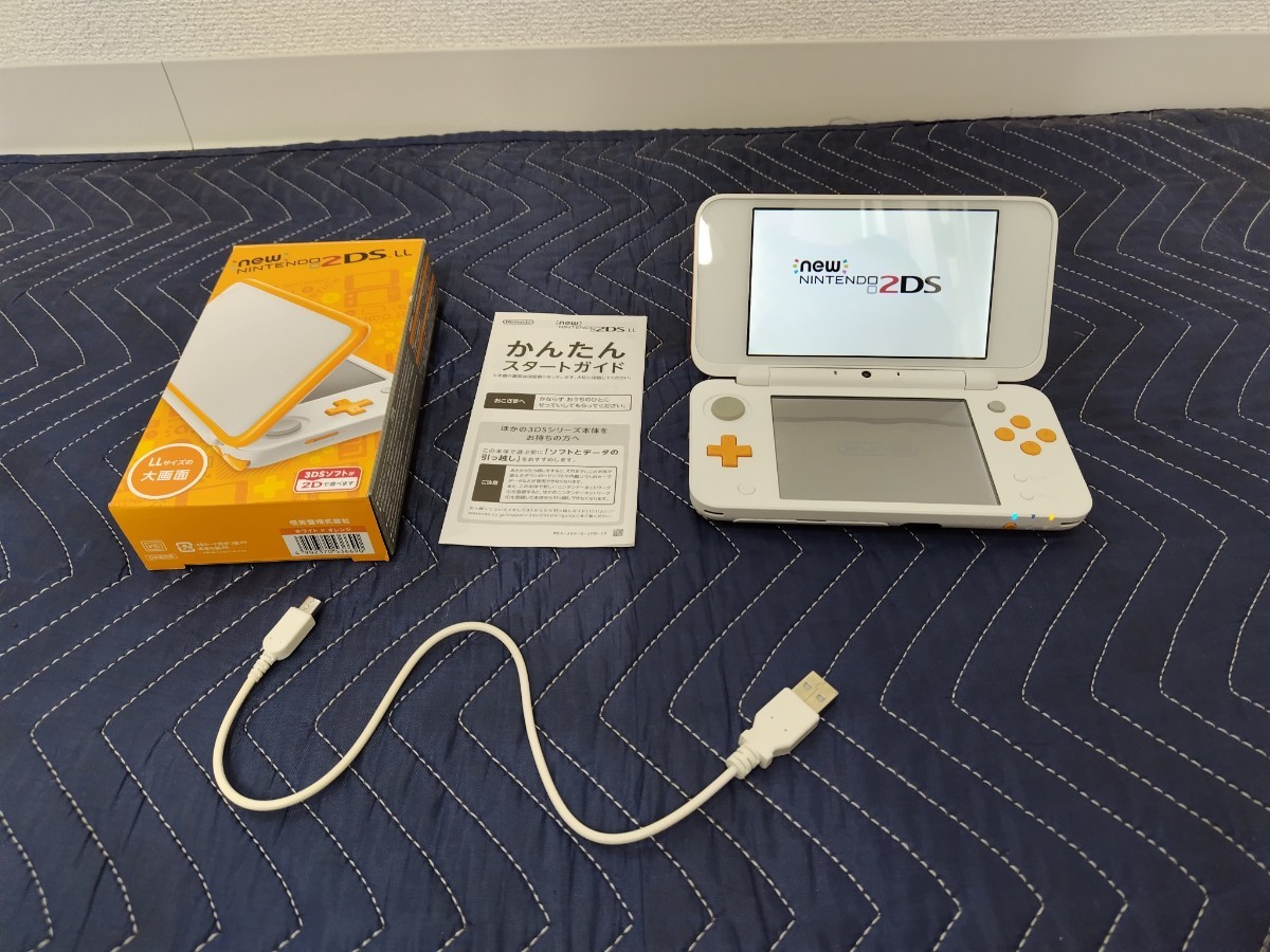 Nintendo 任天堂 Newニンテンドー2DS LL ホワイト×オレンジ JAN-001  