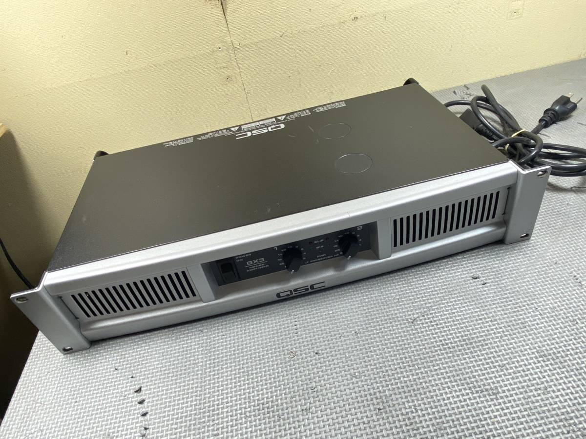 QSC パワーアンプ 本体 1129 QSC パワーアンプ GX3 QSC 【公式通販】