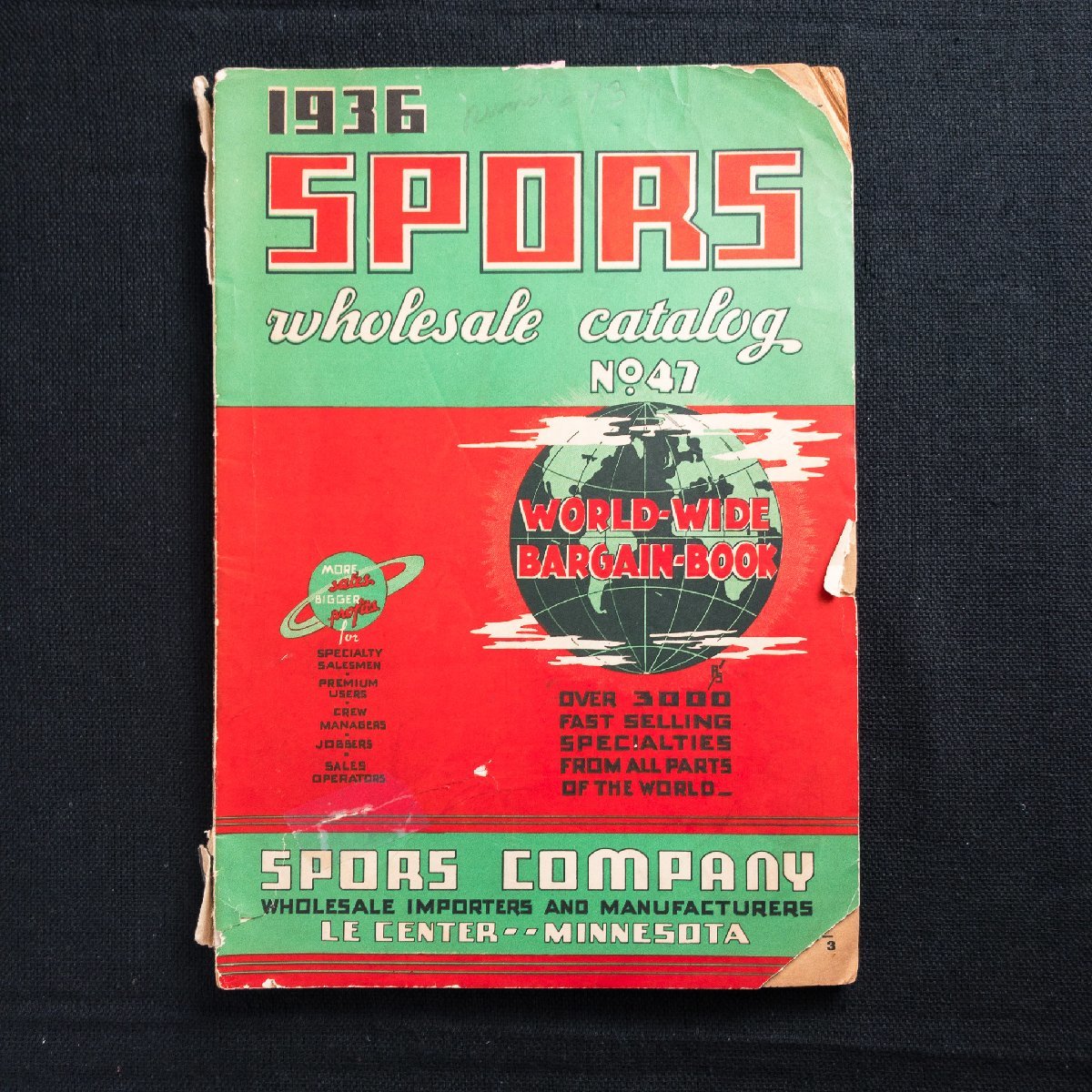 カタログ 1936 SPORS wholesale catalog No.47 化粧品 工具 食器 楽器 おもちゃ_1