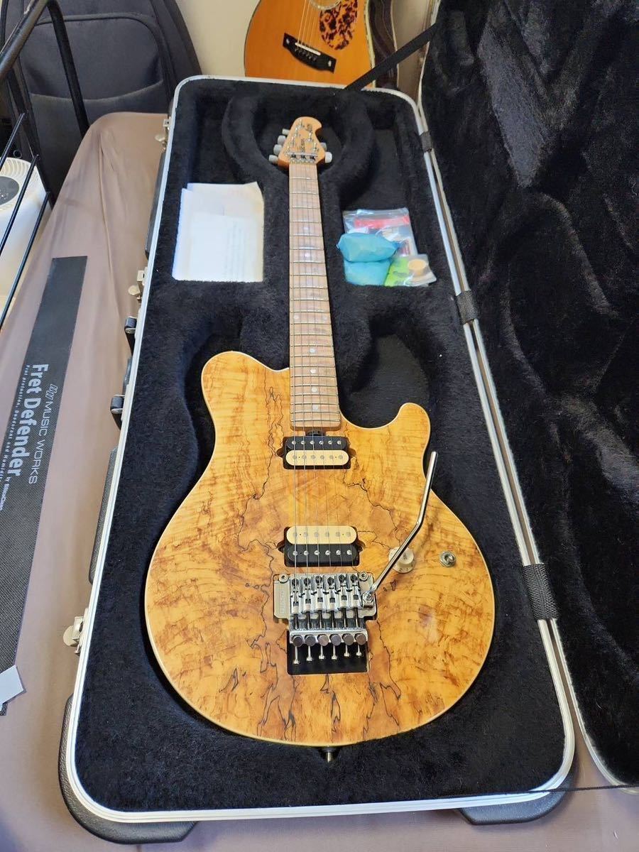 希少材使用 世界限定21本 ERNIEBALL MUSICMAN AXIS アーニーボール  