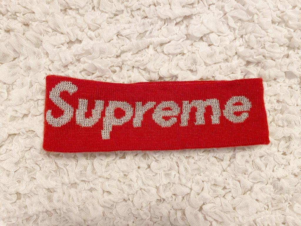 1円スタート】【希少】Supreme / New Era Big Logo Headband Red