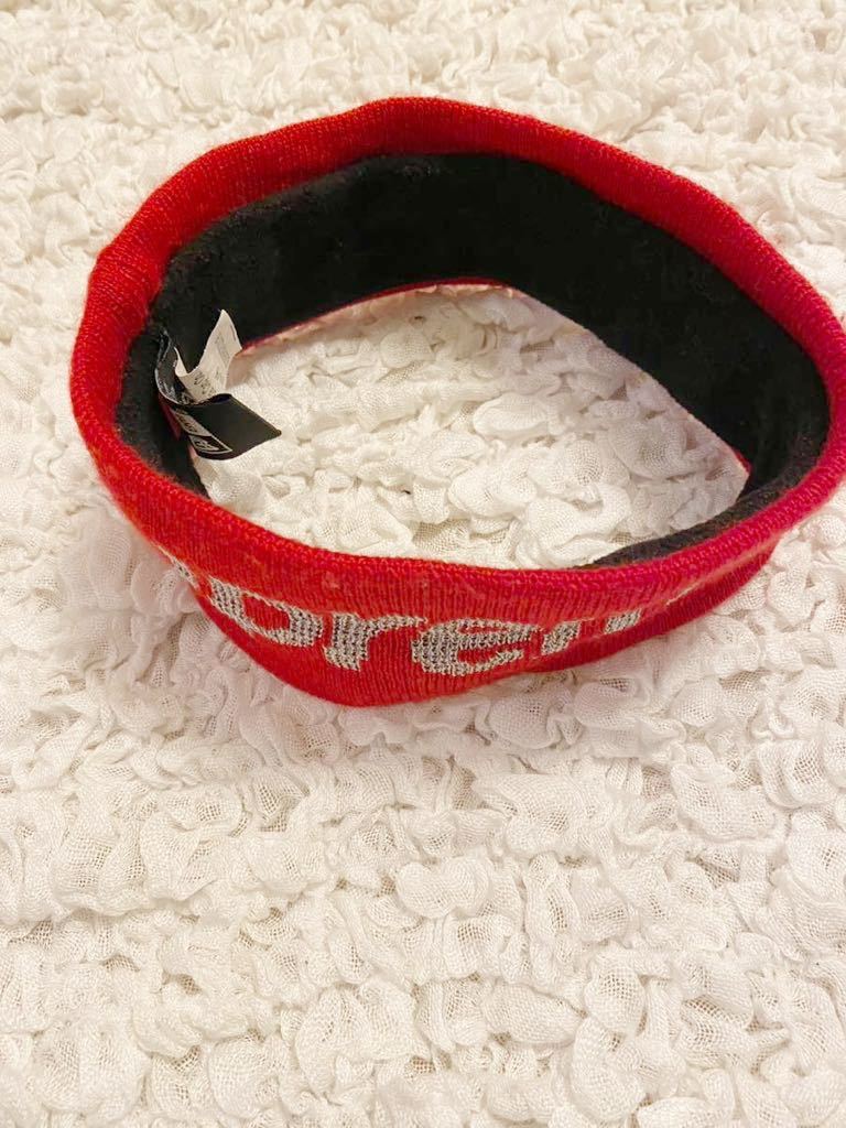 1円スタート】【希少】Supreme / New Era Big Logo Headband Red