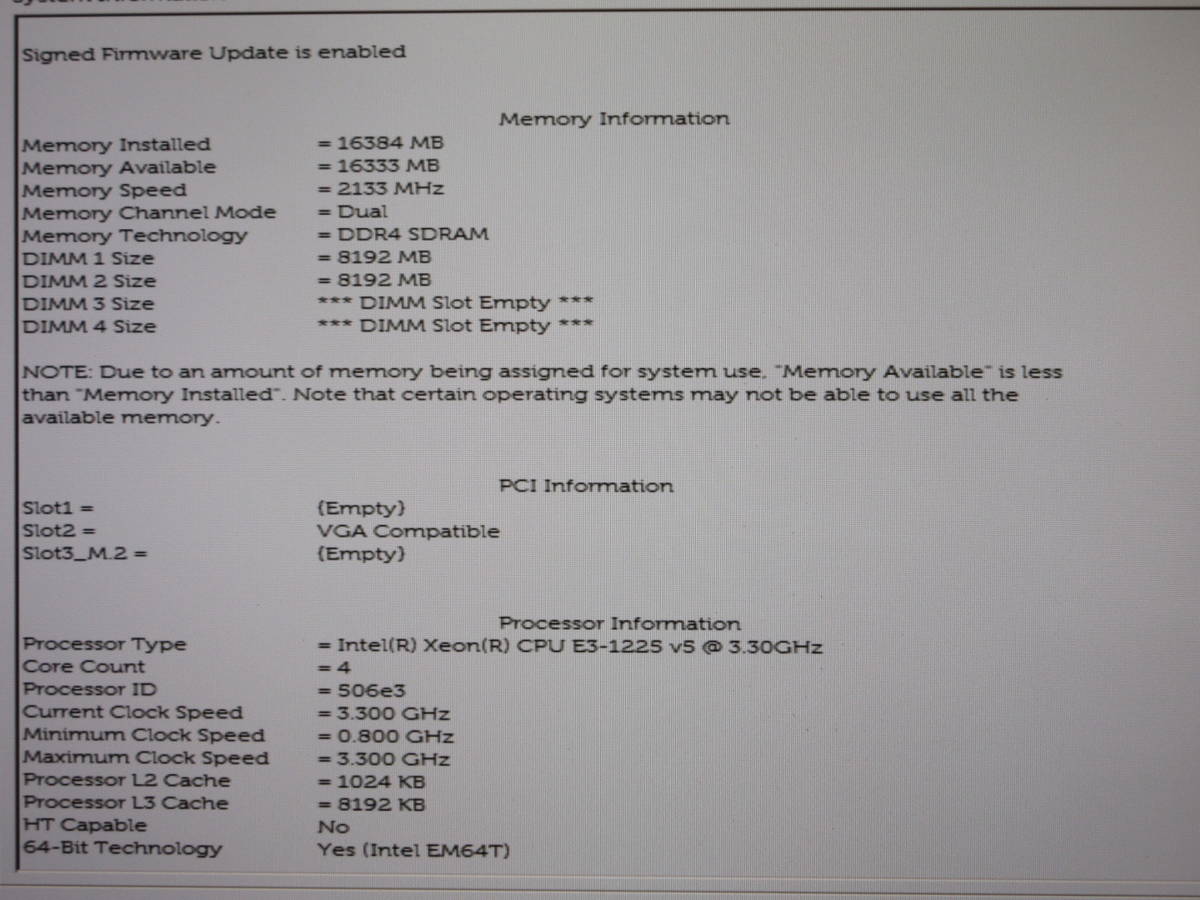 DELL Precision 3420 Workstation / Xeon E3-1225v5 3.30GHz / SSD 512GB / 16GB / Quadro k420 / Win10 / No.S167