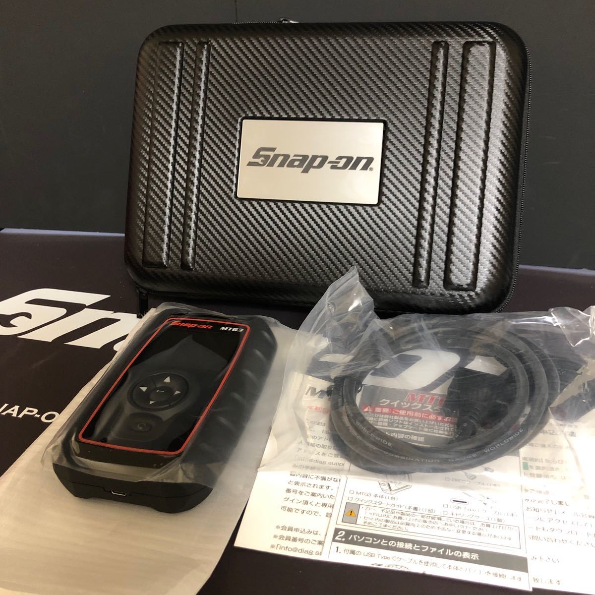 新品　スナップオン　ダイアグ　テスター　OBD2 スキャンツール　MTG3 snap on
