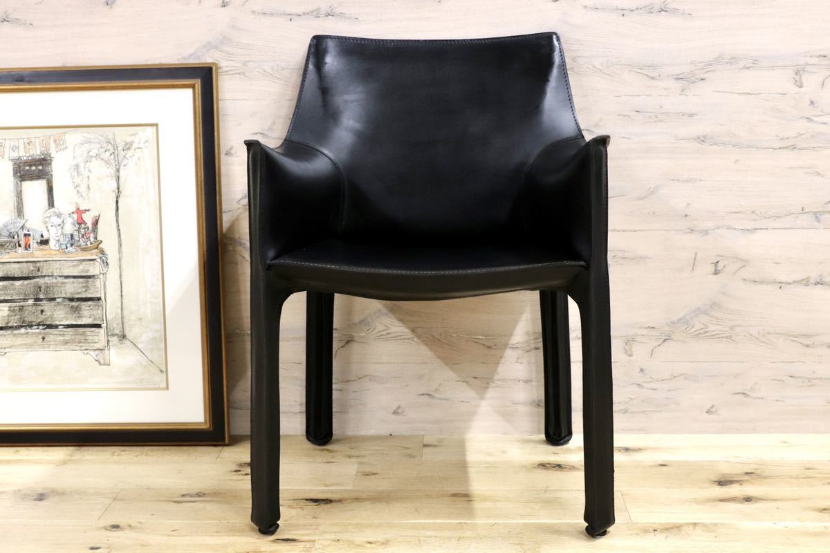 GMGN503B○Cassina / カッシーナ 413 CAB キャブアームチェア 椅子 