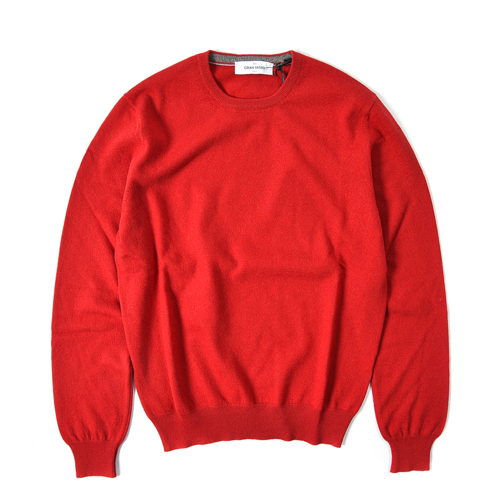 厳選 新着 新品 グランサッソ GRAN SASSO ニット セーター クルーネック メンズ カシミヤ 100% 366072-C-50