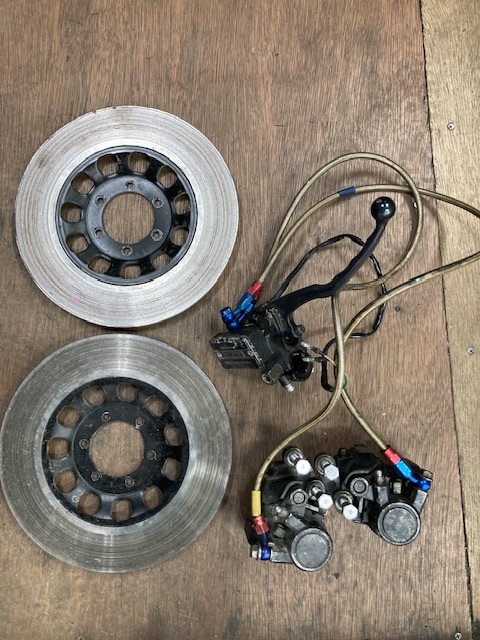ヤマハ RZ250 4L3 フロントブレーキ キャリパー マスターシリンダー