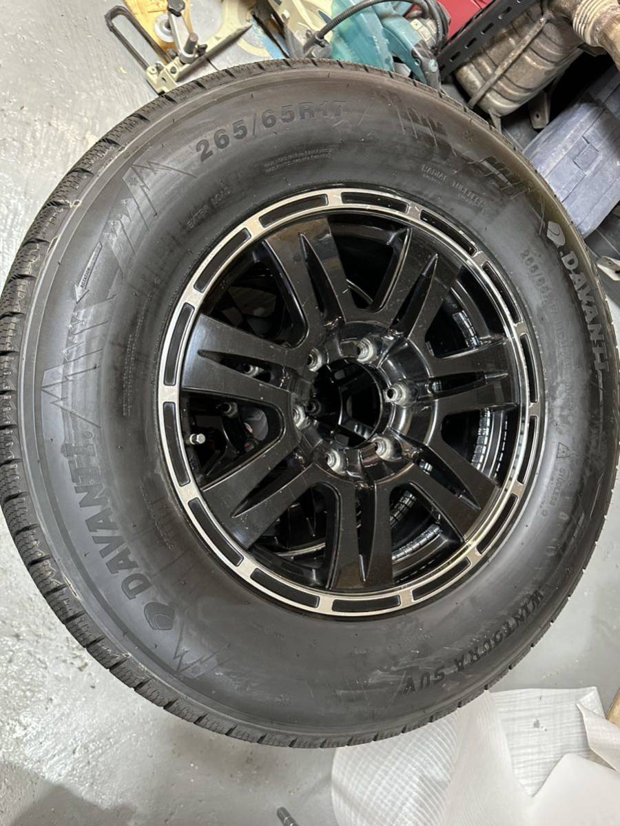 スタッドレスタイヤセット265/65R17 タイヤ2022萋ランクルプラド