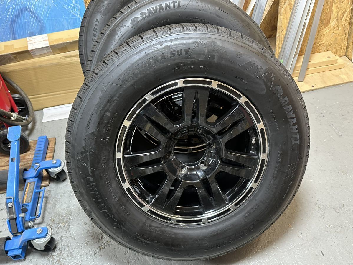 スタッドレスタイヤセット265/65R17 タイヤ2022萋ランクルプラド