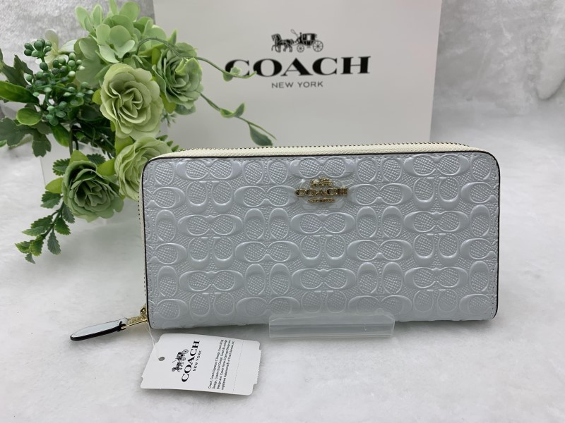 coach コーチ 長財布 ホワイト COACH ホワイトレザー 長財布 ホワイト