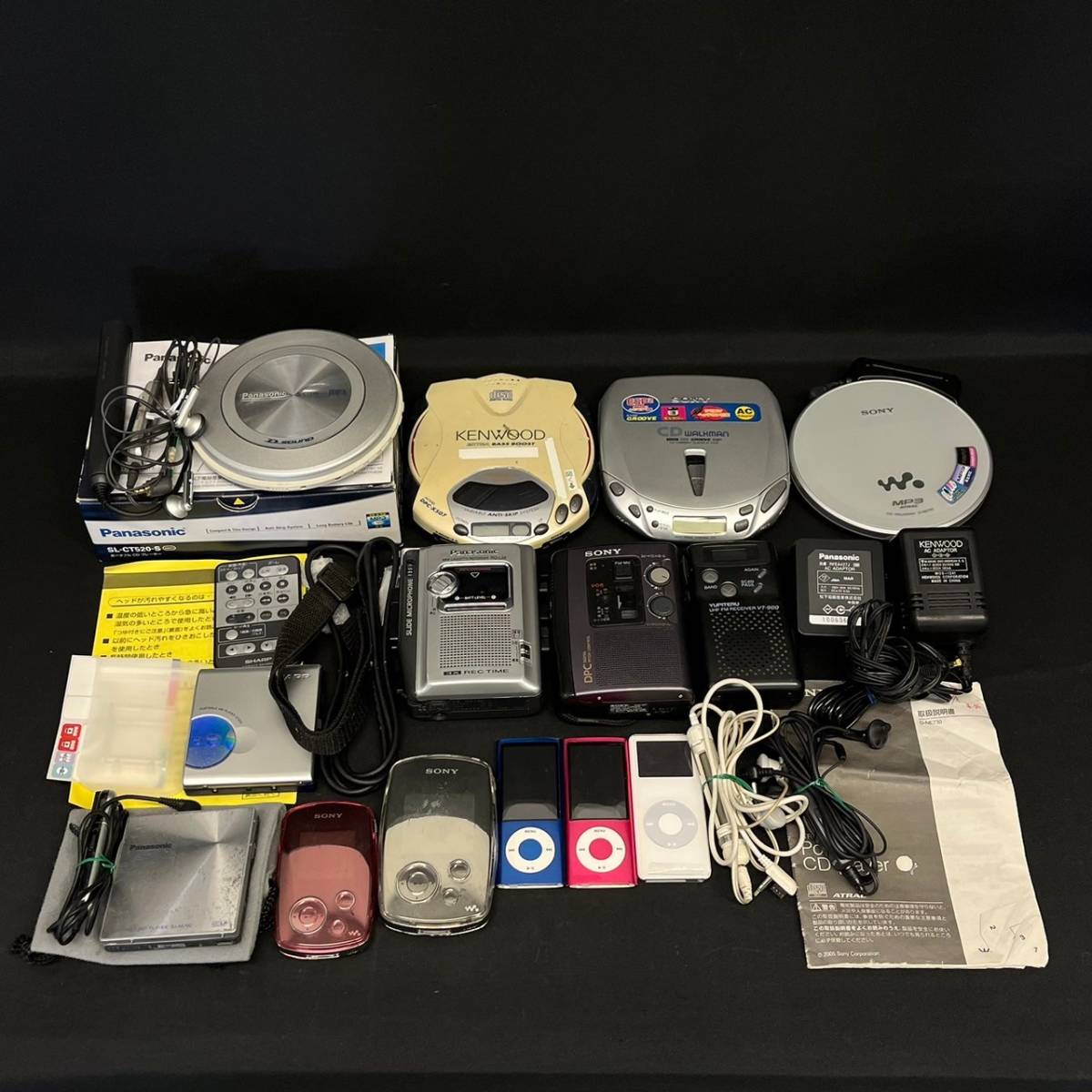 カセット CD MD 付する コンパクトオーディオプレーヤー まとめ 売り 12点