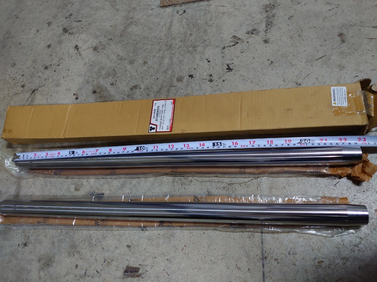 ハーレー35㎜フロントフォーク用ロングインナーチューブ 美品 35mm