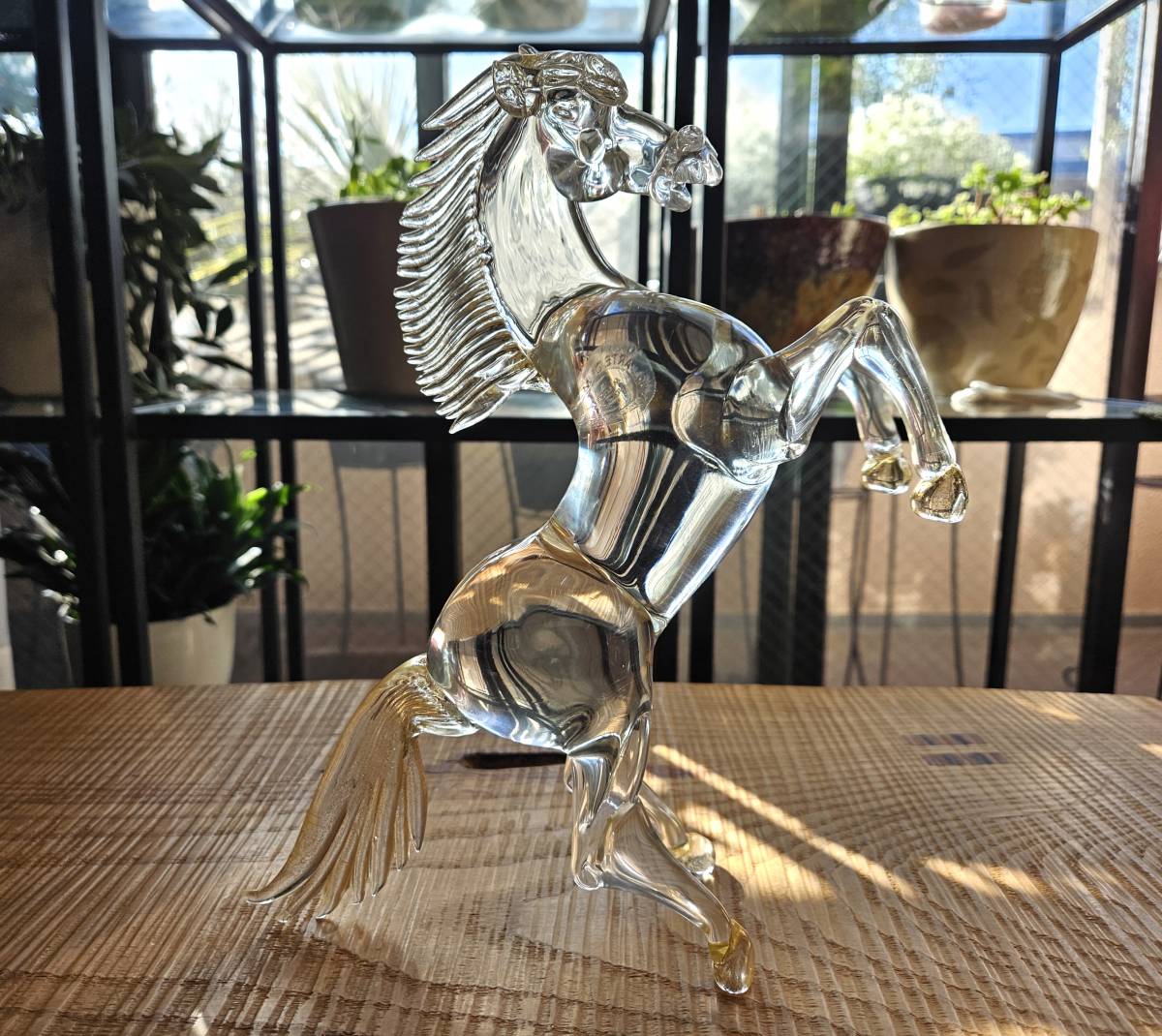 ヴェネチアンガラス / べネチアンガラス　ムラーノ / ムラノ　アートガラス　馬 (跳ね馬)　　