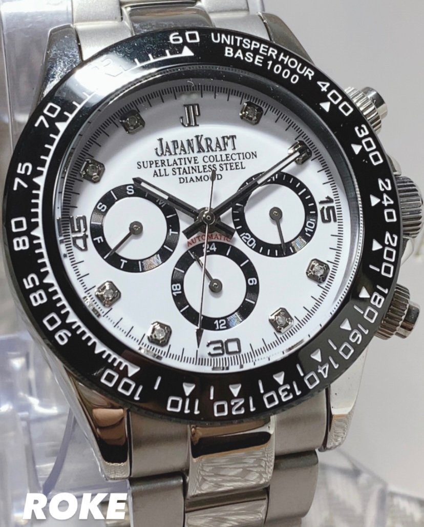 天然ダイヤモンド付き 新品 JAPANKRAFT ジャパンクラフト 正規品 自動 