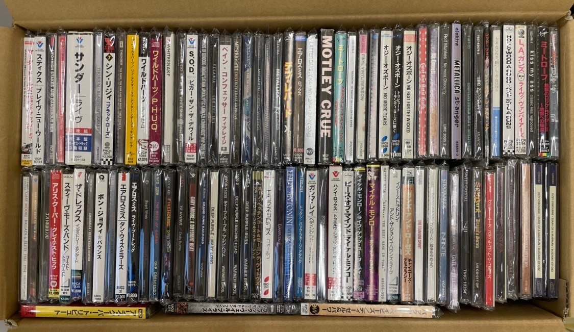 ハードロック CD・DVD1箱 ☆1円スタート☆ ヘヴィメタル 約100点 - ハード